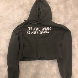 Crop top hoodie
